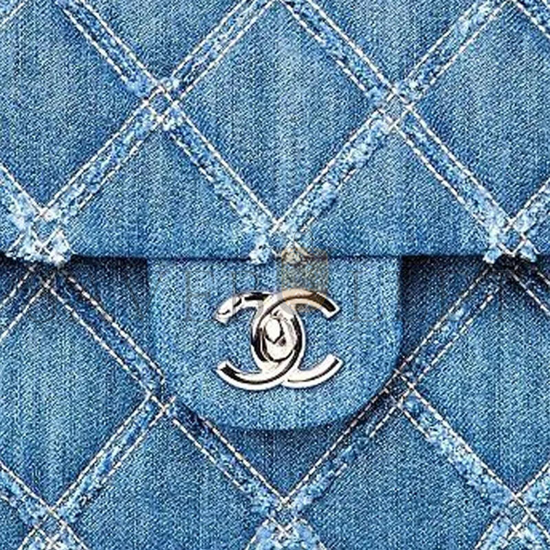 Ch**el denim classic flap bag as1559 (25*16*9cm)